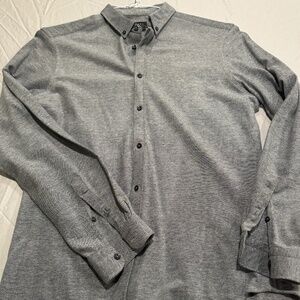 Zara slim fit tech button up | L